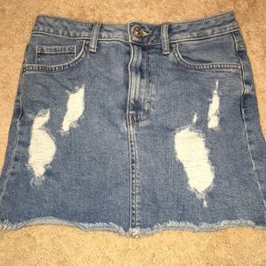 mini jean skirt (forever 21)